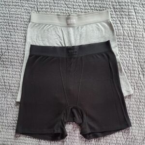 Skims Cotton Ribbed Boxer Shorts